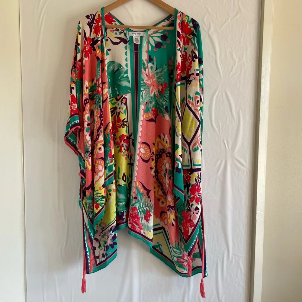 Nine West Floral Kimono OS